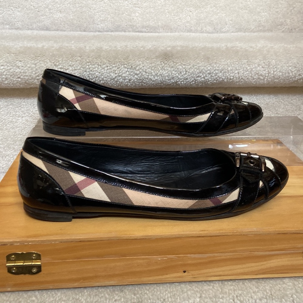 burberry novacheck flats / ballerinas